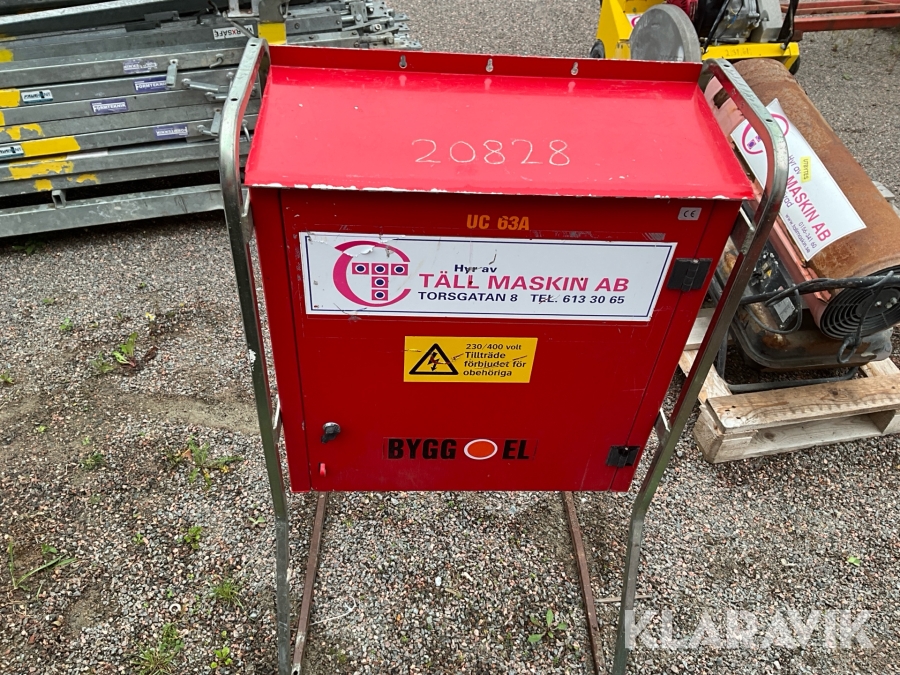 Elskåp Bygg El UC 63A