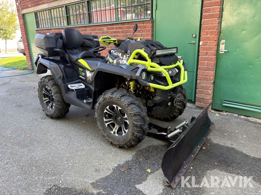 ATV Fyrhjuling Can-Am Outlander 1000 XMR med plog