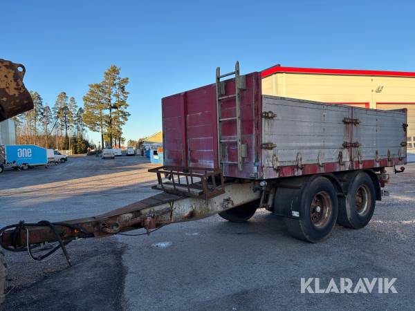 Tippkärra Växjö Släp Vn2tb med öppningsbara lämmar