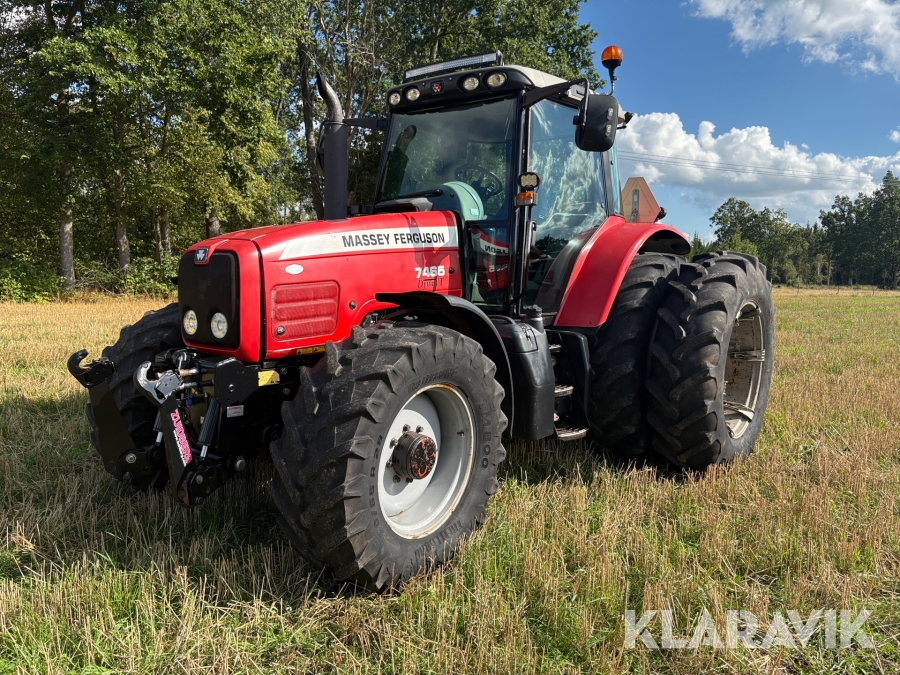 Traktor Massey Ferguson 7465 med Dubbelmontage