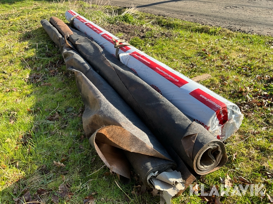 Markduk mot parkslide och kvickrot Plantex Platinum svart 3 rullar