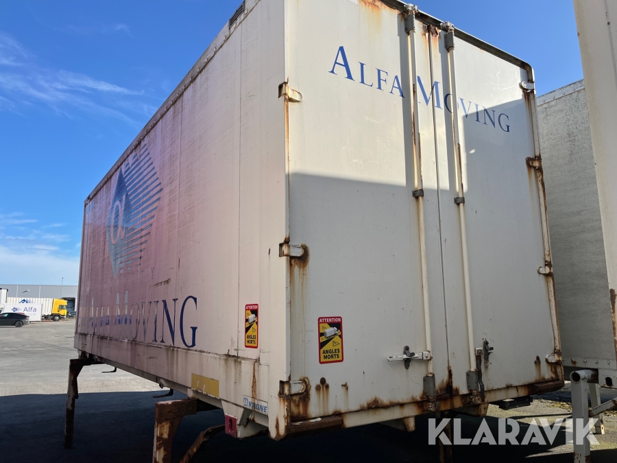 Skåp med containerfäste