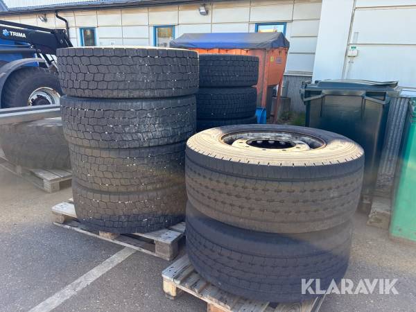 Komplett uppsättning lastbilsdäck Michelin X Multiway 3D