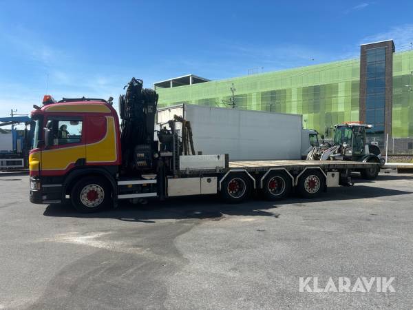 Maskintransport / Kranbil Scania P 710 8 x 4