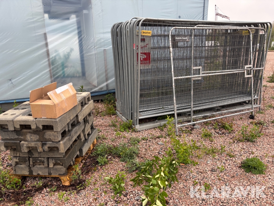 Byggstaket BGFix 30st med grindar och fötter