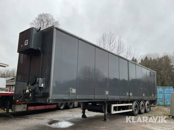 Skåptrailer HRD NTL med värmeaggregat och öppningsbar sida