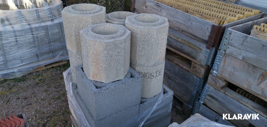 Skorstenstillbehör 3 pall 