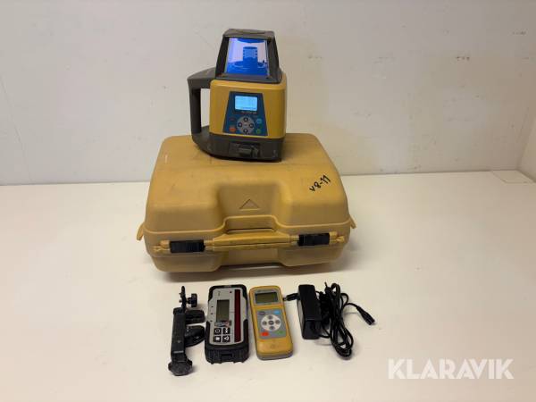 Tvåfallslaser Topcon RL-200 2S inkl. mottagare, fjärrkontroll, laddare