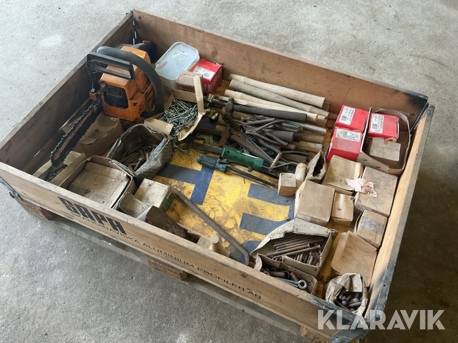 Parti med verktygsutrustning