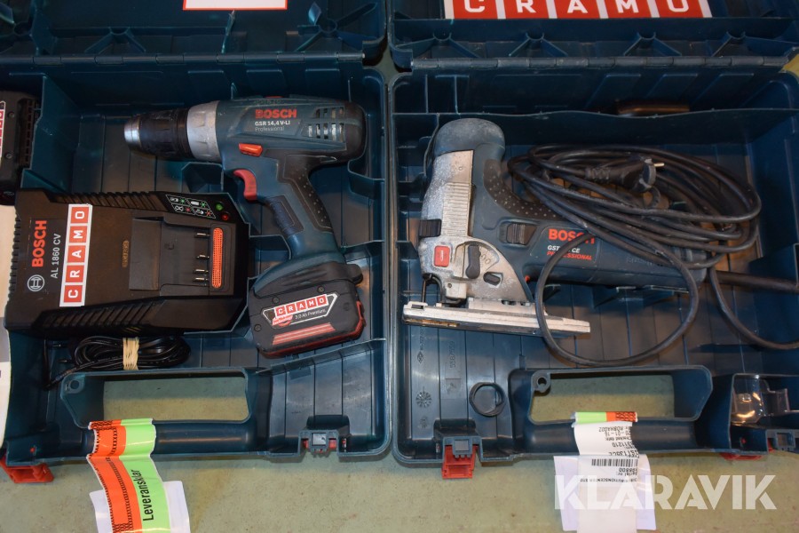 Såg och borr/skruvdragare Bosch  GST 135 CE   /  GSR 14,4 V-LI 