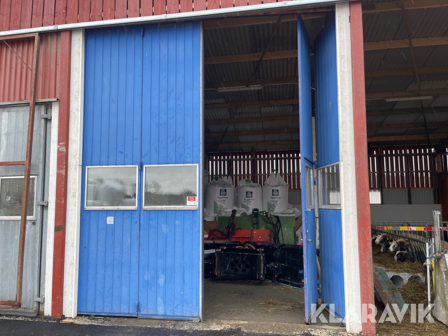 Verkstadsport   med gångdörr