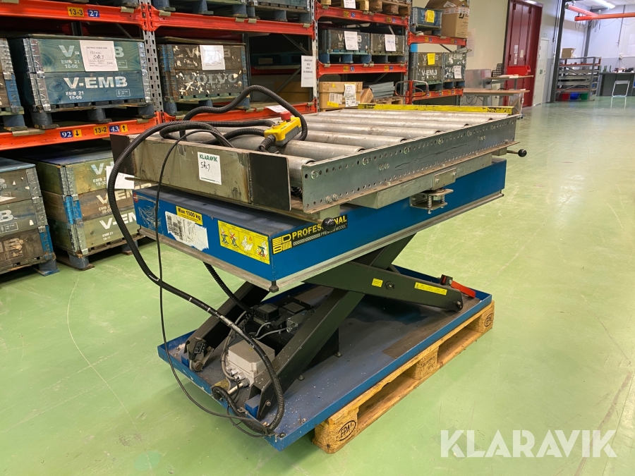 Lyftbord BD lift TLX-15/82-2c med roterbart rullbord