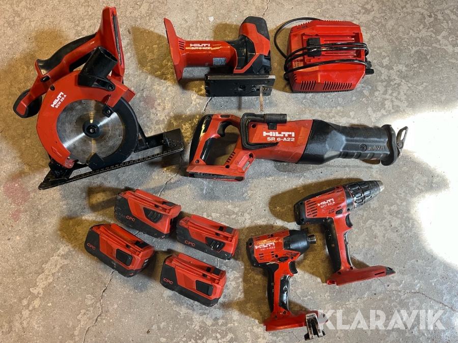 Sortiment med blandade verktyg Hilti