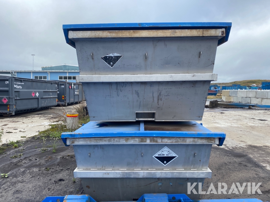 Container med lock, Västerås, Klaravik auktioner