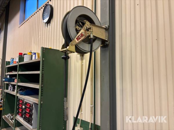 Slangvinda med luftslang KGK 10 m slang