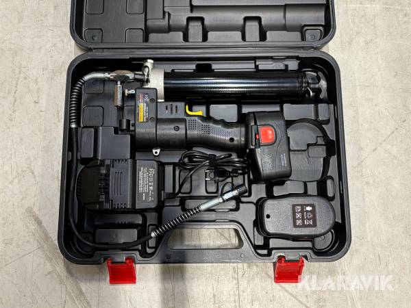 Sladdlös fettspruta 10 000 psi med 2 batterier Hüttenberg