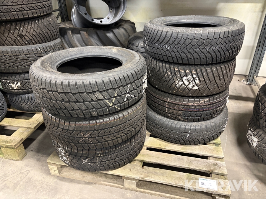 Vinterdäck 16 tum olika fabrikat och dimensioner 7 st
