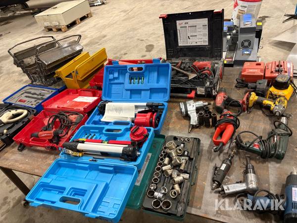 Diverse Byggmaskiner och verktyg