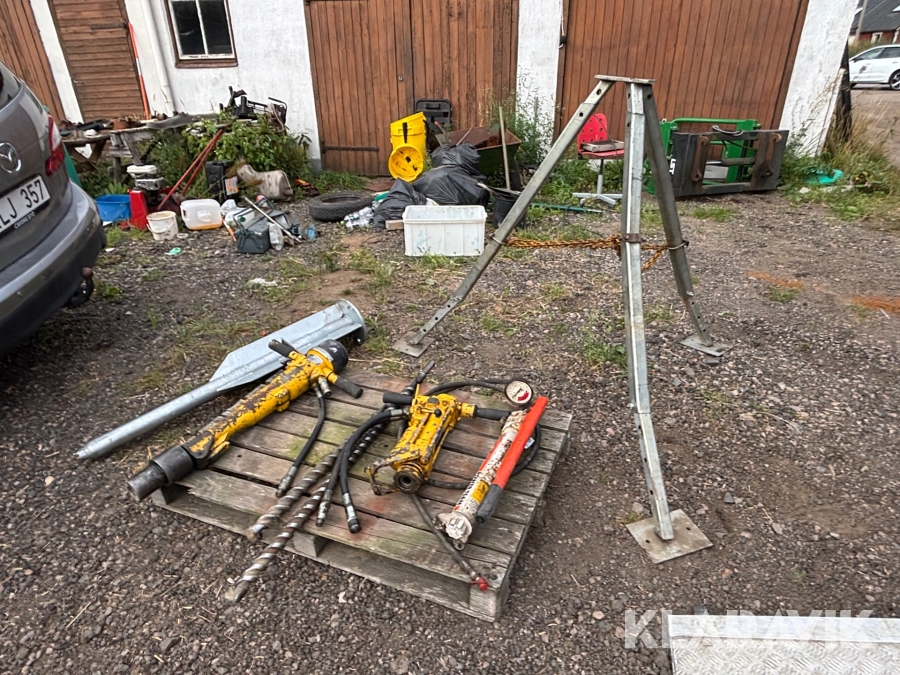 Borrutrustning med Hydraulaggregat