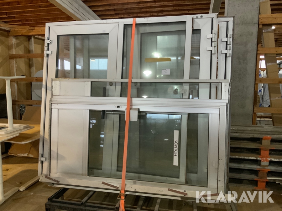 Aluminiumdörrar 4 st med sidoljus