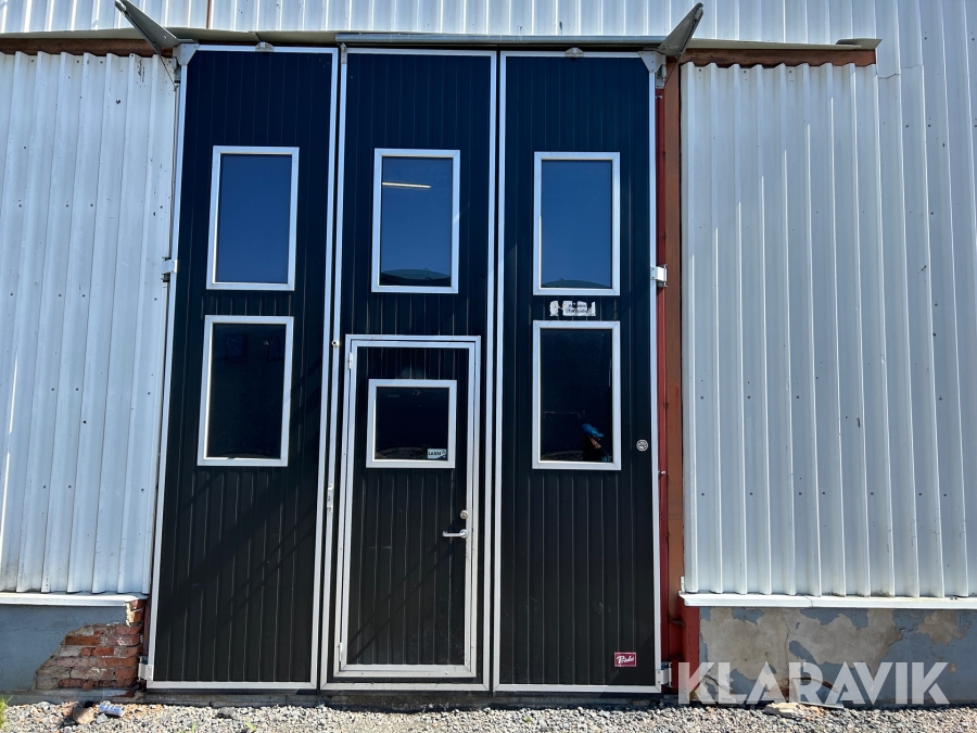 Vikport med gångdörr Prido