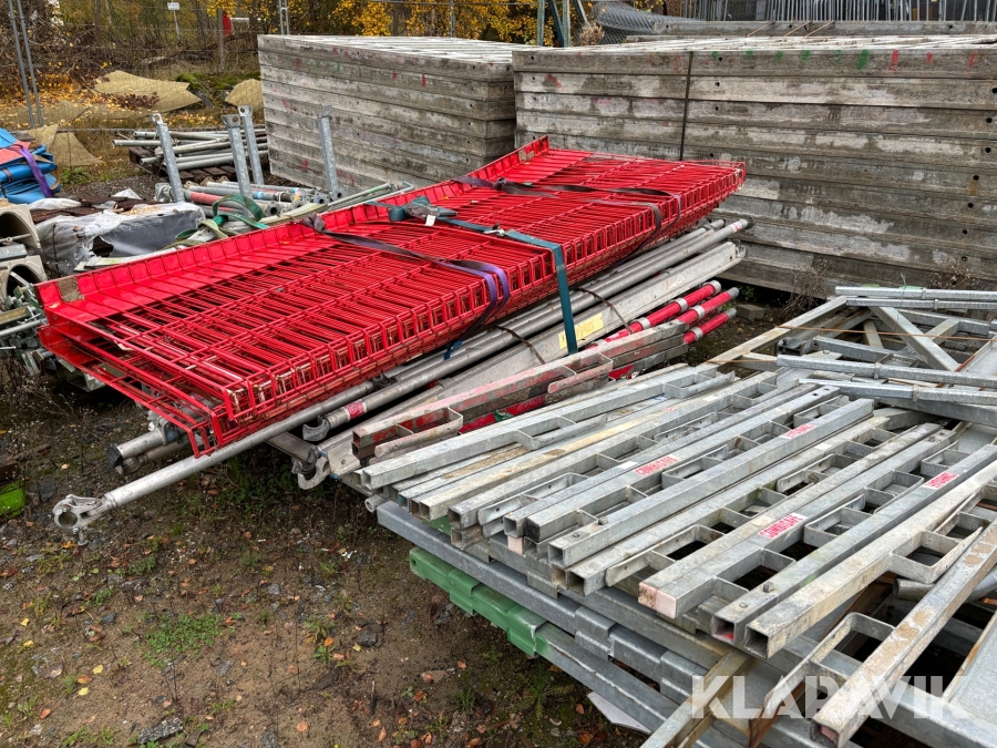 Fallskydd 2,6 m, 16 st Combisafe med skyddsräckesstolpar 1200,  25 st