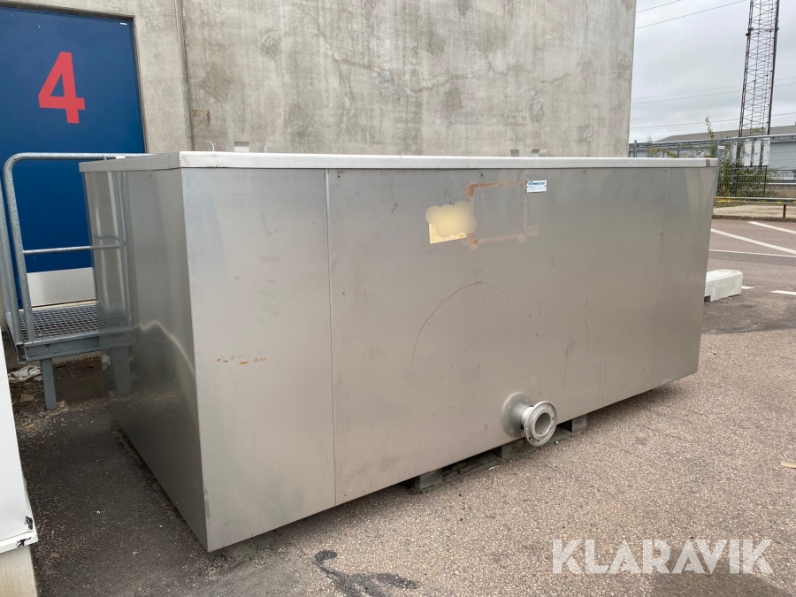 Rostfritt kar Polyproject isolerat 5,6 m3