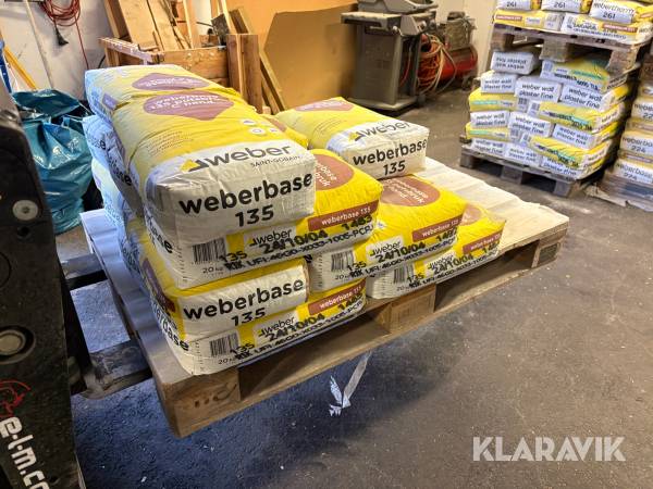 Putsbruk 15 st Weber Weberbase 135