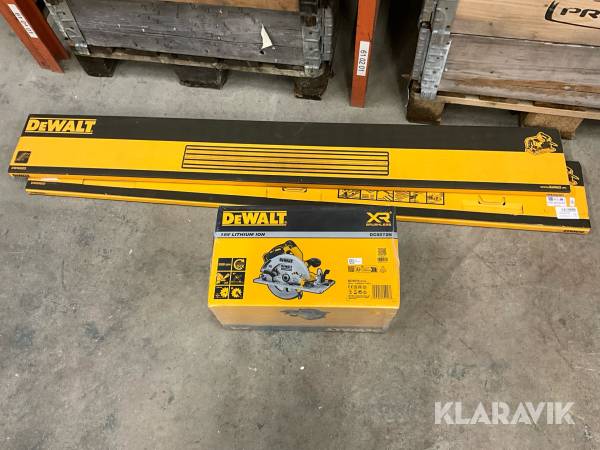 Sänksåg Dewalt DCS572N batteridriven inklusive två skenor