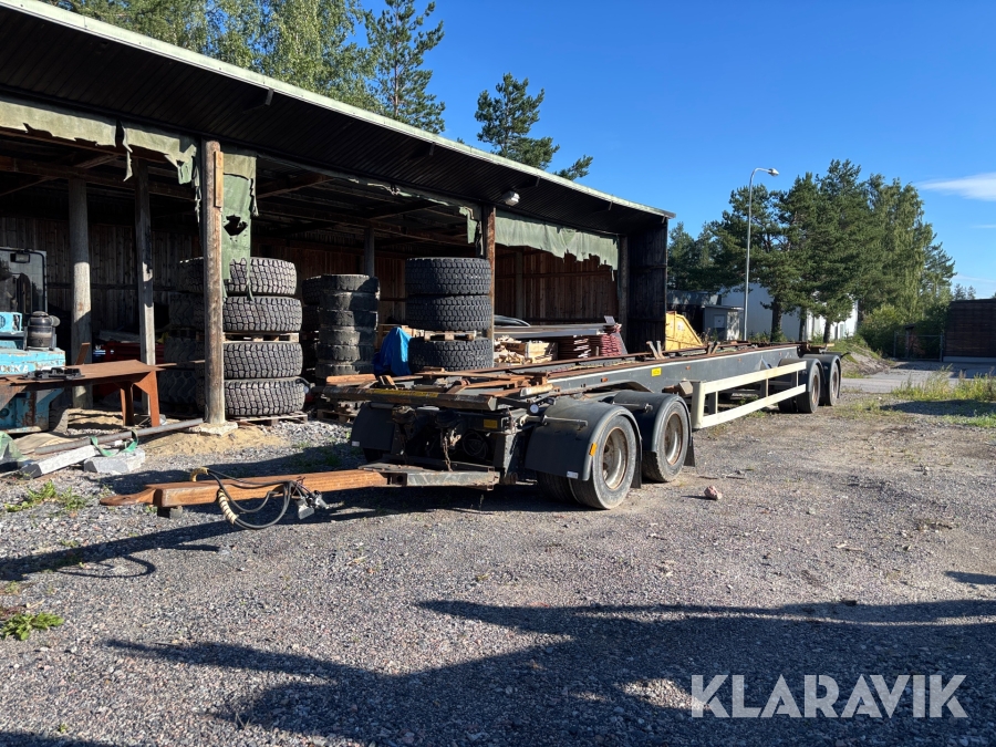 Lastväxlarsläp Kilafors Wabco trailer  EBS-E 4-axlad glider 19,5