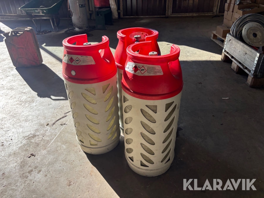 Gasolflaska komposit Complet liggandes 3st