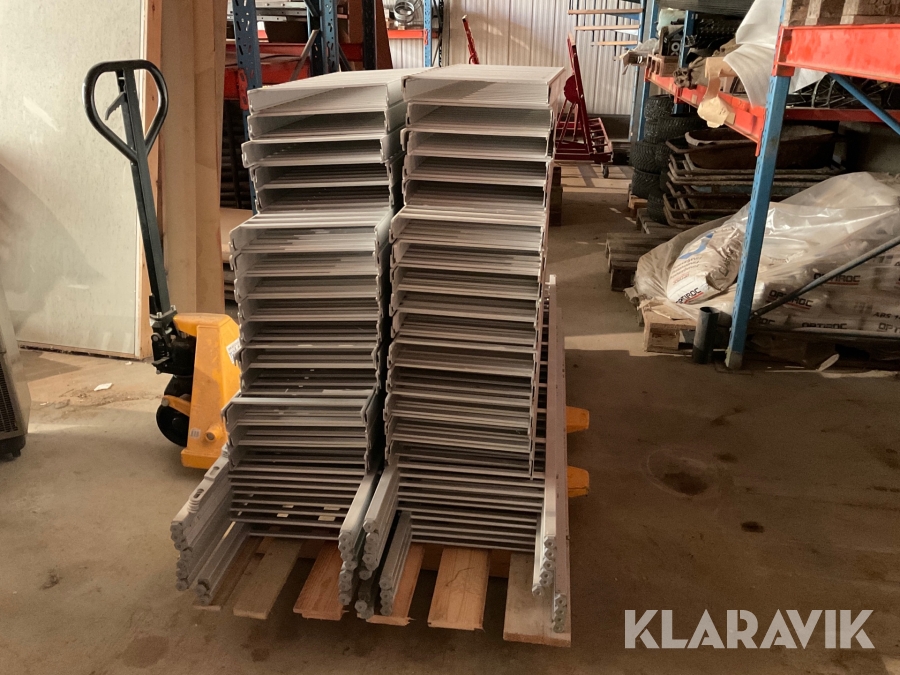 Lagerhyllor av aluminium för butiker, kyl- & frysrum System Alminor 150/250