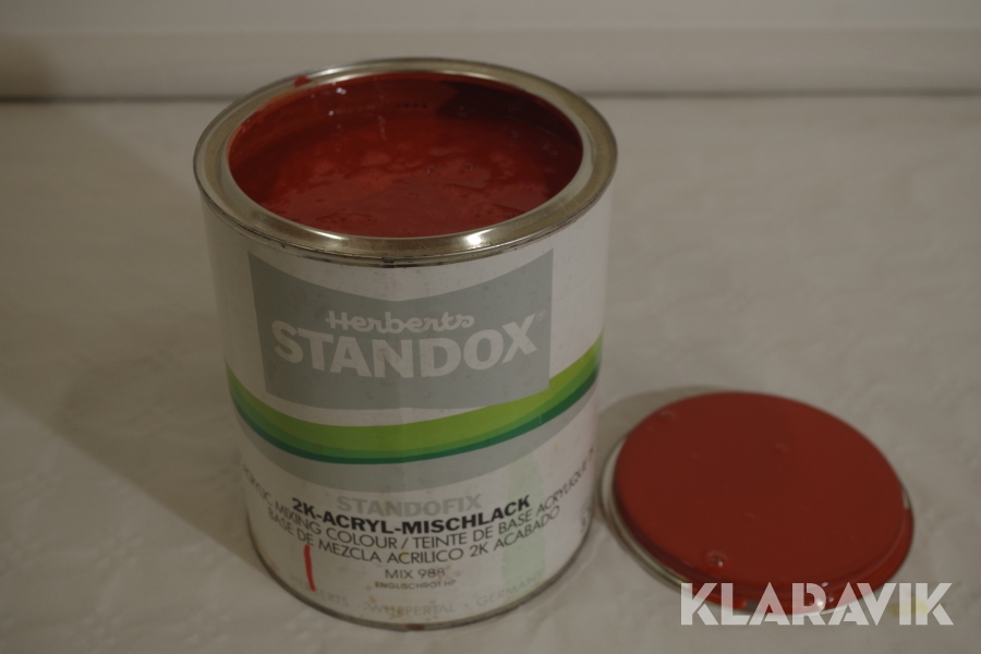 Billackering Standox 989 Engelsk Röd 3l