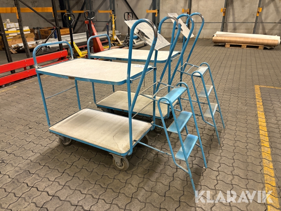 Packvagnar med stege Köpkraft 2 st