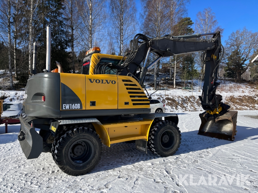 Hjulgrävare Volvo EW160B, Sandviken, Klaravik auktioner