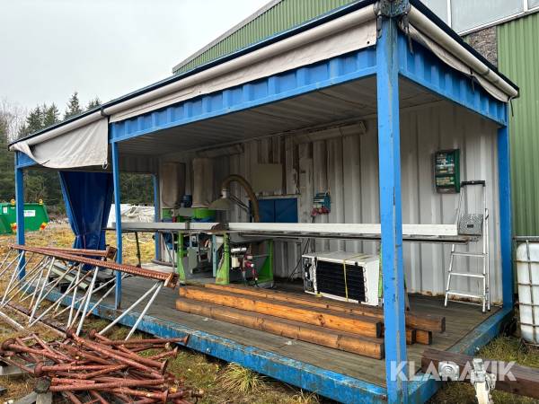 Sågcontainer 20 fot med Gjerdesågen