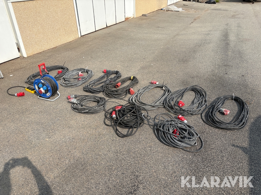 Elkablar 3-fas med slangvinda