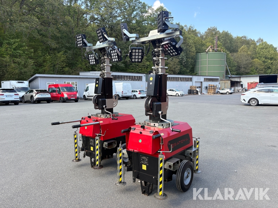 Belysningsmaster Satema X-Chain 7 m, 2 st