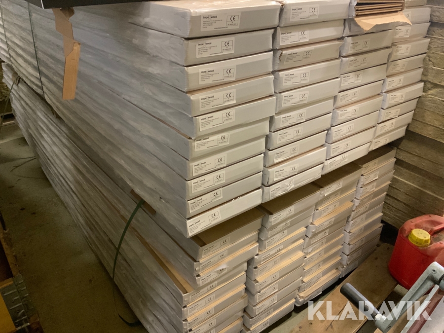 Golvparkett Immpexwood ek vitlaserad 1-stav 150 m2