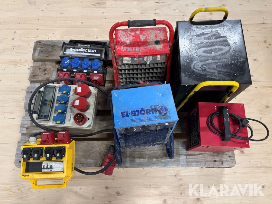 Värmefläktar & portabla elcentraler av blandade fabrikat