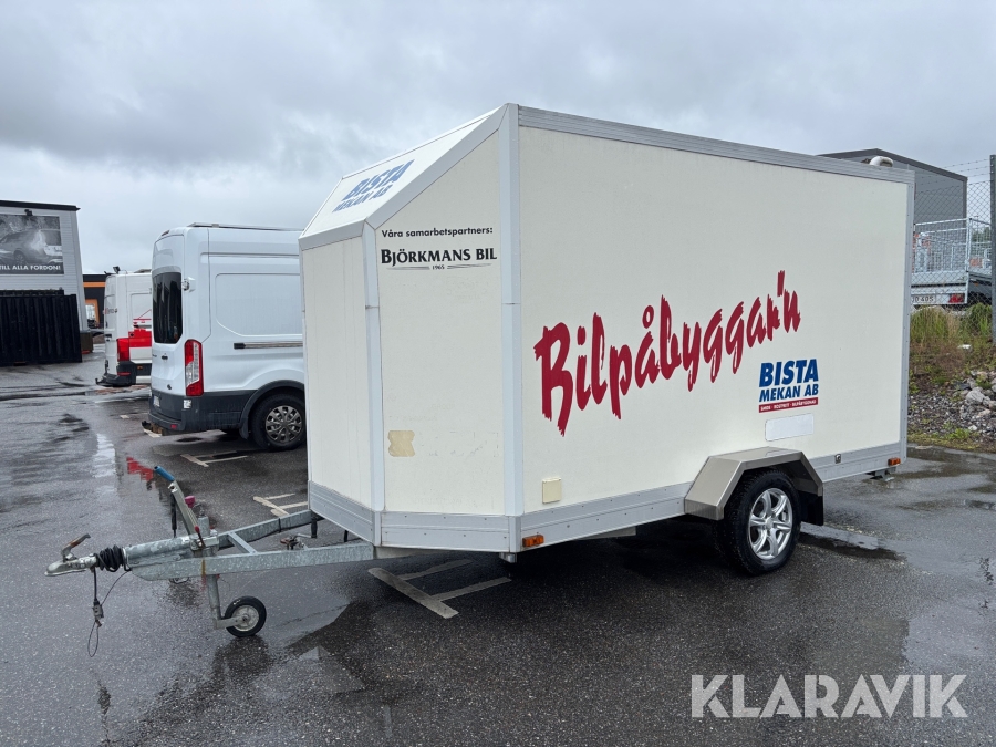 Skåpsläp 1-axlad Ej registerat