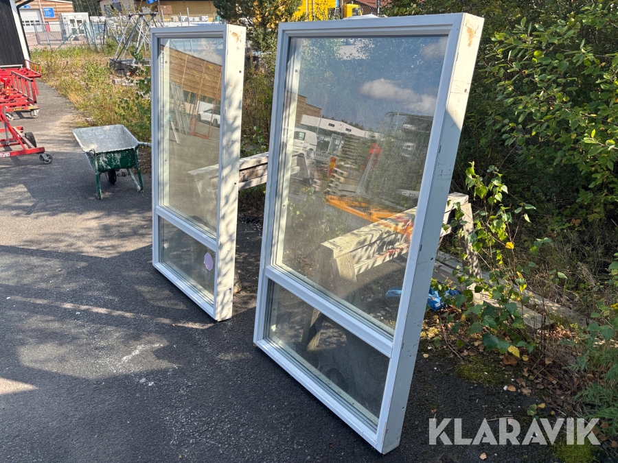 Aluminiumfönster Traryd Optimal Fast F2 KP10 Vit / Vit - 2st