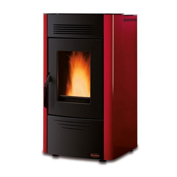 Pelletskamin Kalmar 8-10kw Röd 