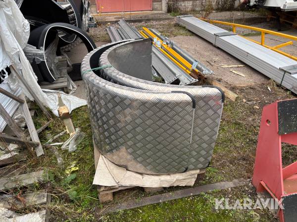 Stänkskärmar aluminium 2st