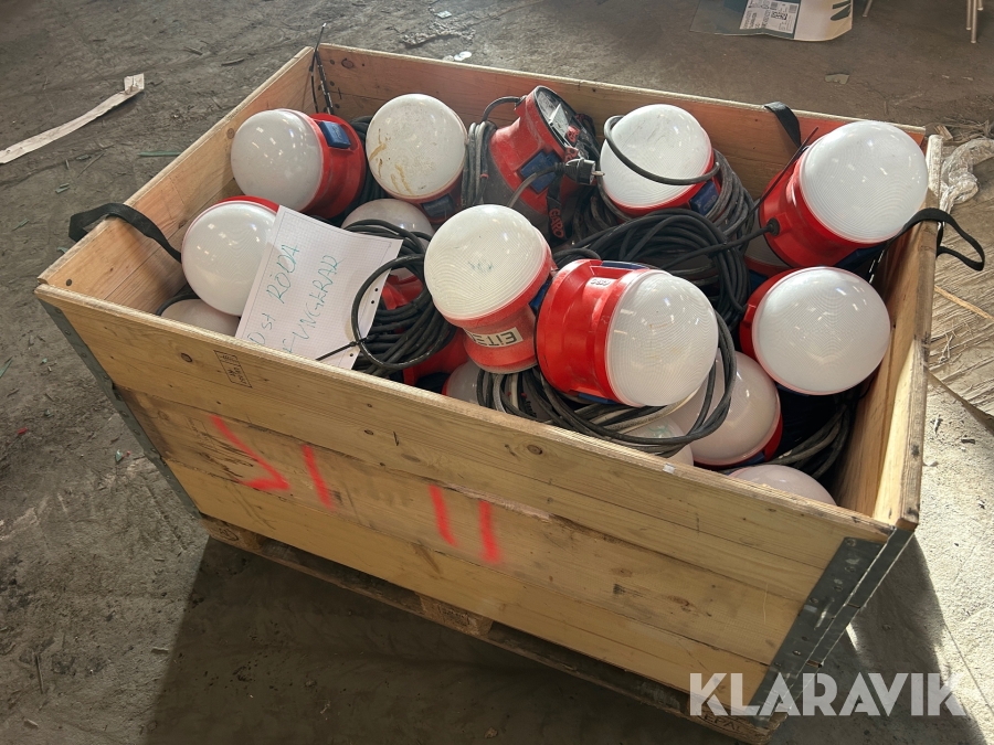 Bojlampor / bygglampor Garo 21W LED ca 40 st