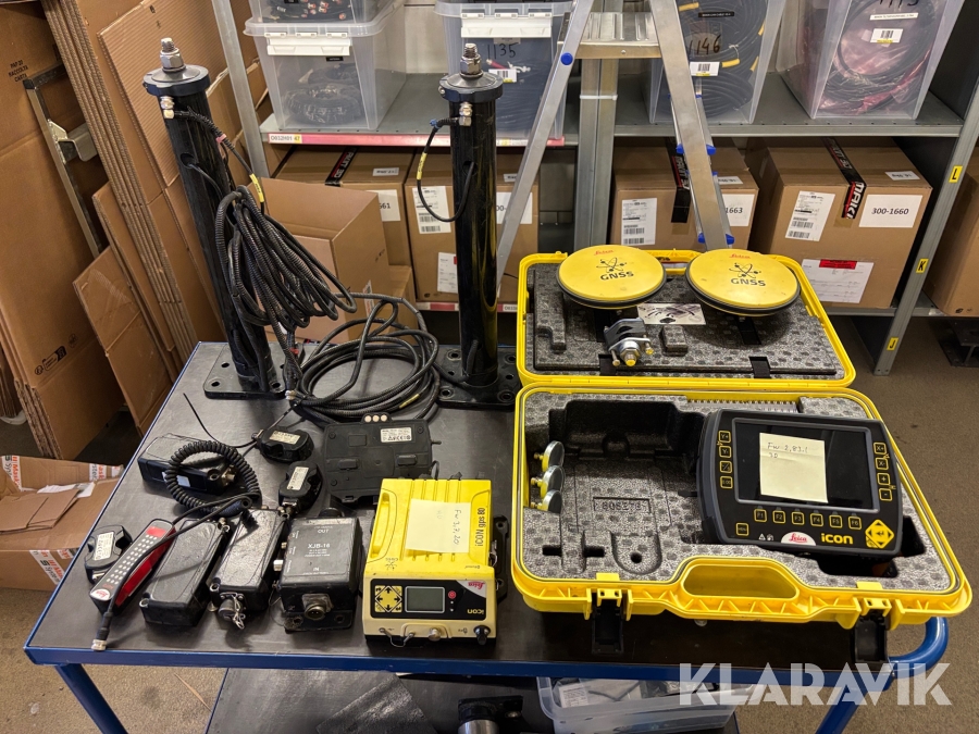 Grävsystem Leica Icon Komplett 3D med 400 Sensorer, ICP 41 och GPS 80 4G