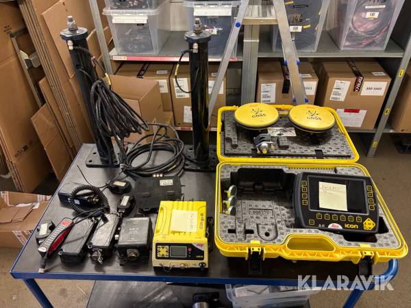 Grävsystem Leica Icon Komplett 3D med 400 Sensorer, ICP 41 och GPS 80 4G