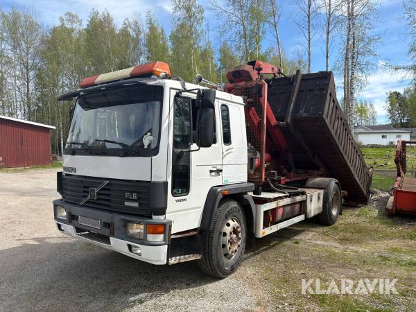 Lastbil Scania FL6 18 Maskinflak/ Grusflak/ Liftdumperrede
