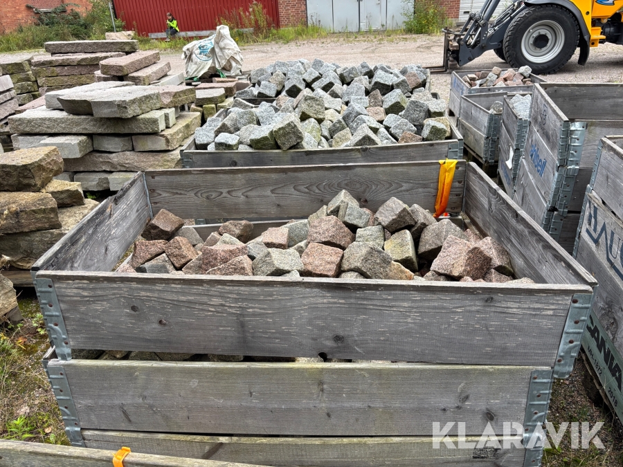 Parti med smågatsten 6 st pall