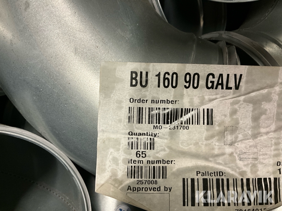 Ventilationsböj Lindab 49 st